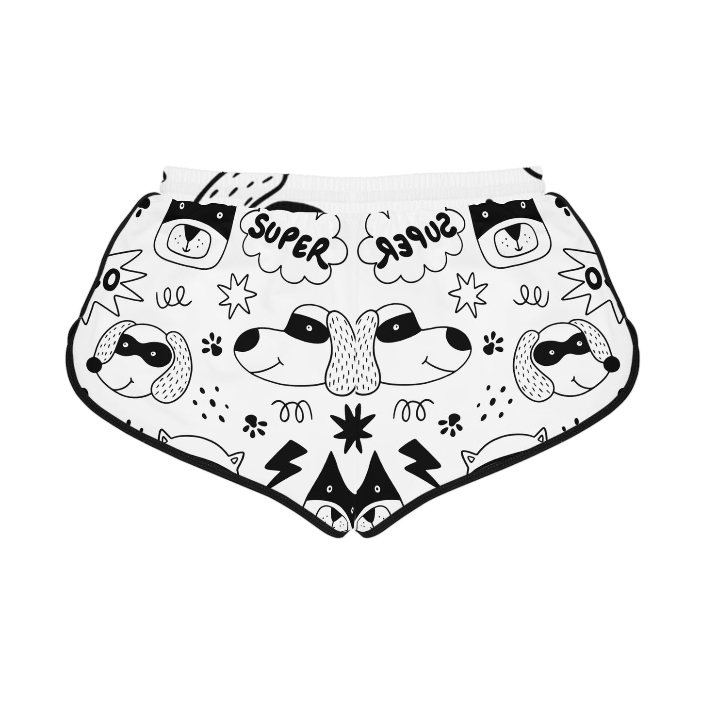 Doodle Dogs &amp; Cats - Pantalones cortos relajados para mujer Inovax