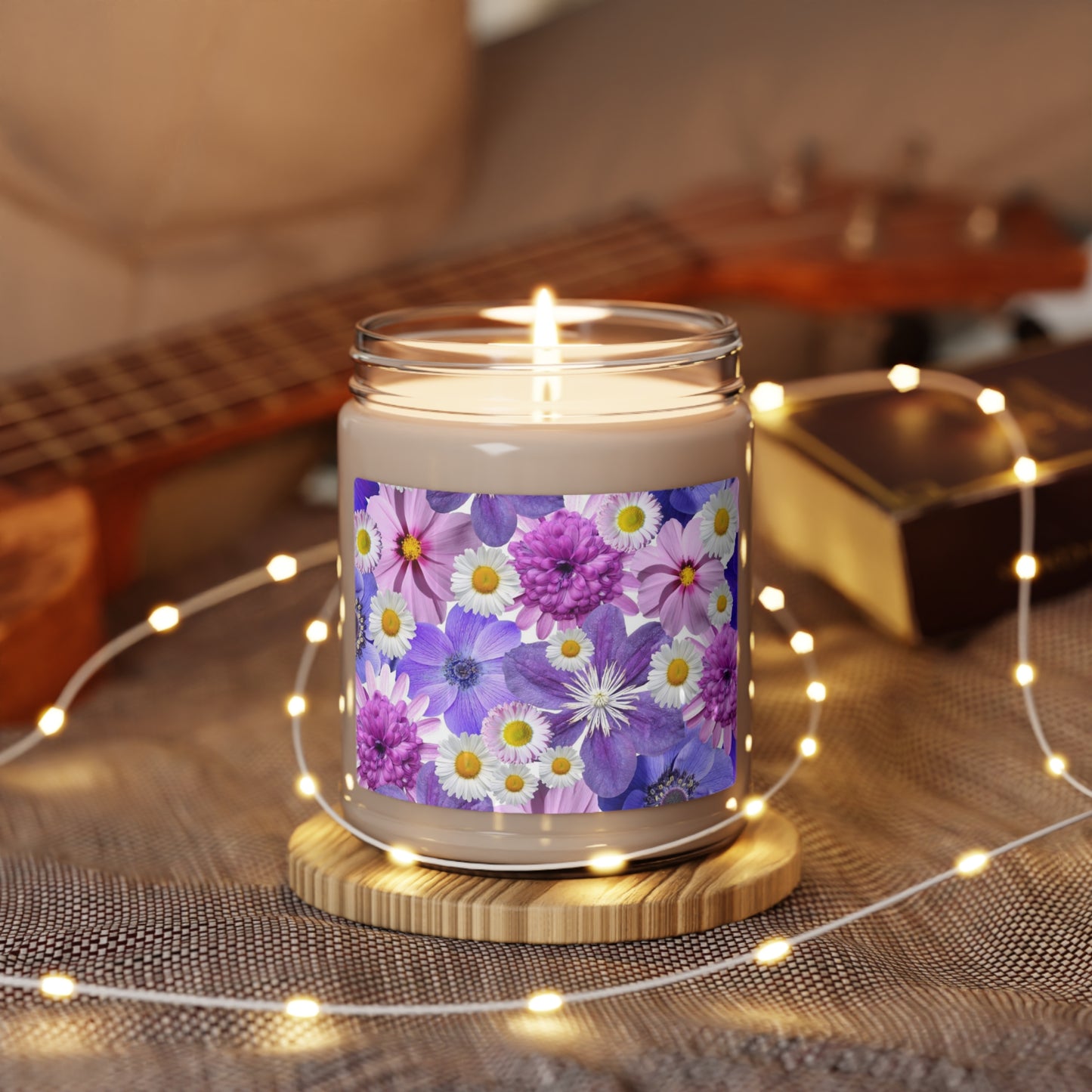 Purple Flowers - Inovax Scented Soy Candle 9oz