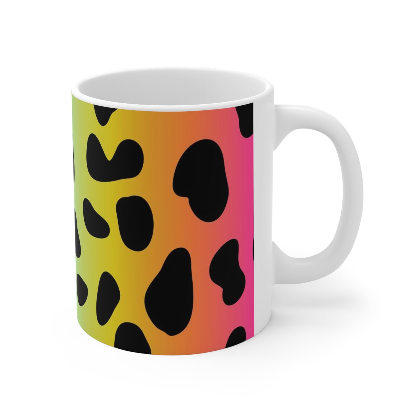 Jaguar colorido - Taza de cerámica Inovax 11oz