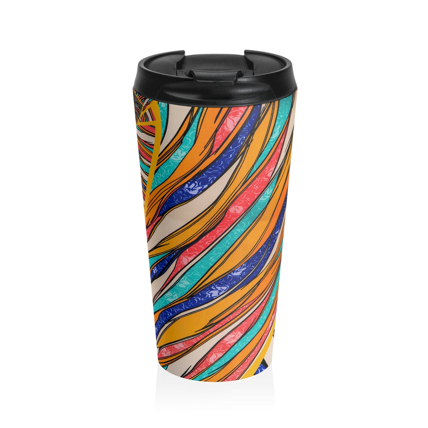 Color Brushstroke - Inovax Stainless Steel Travel Mug