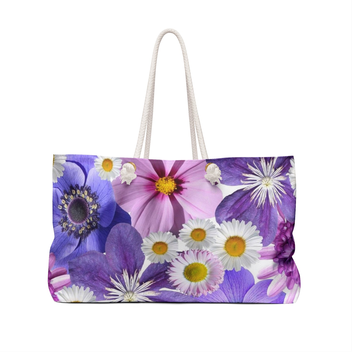 Fleurs violettes - Sac week-end Inovax