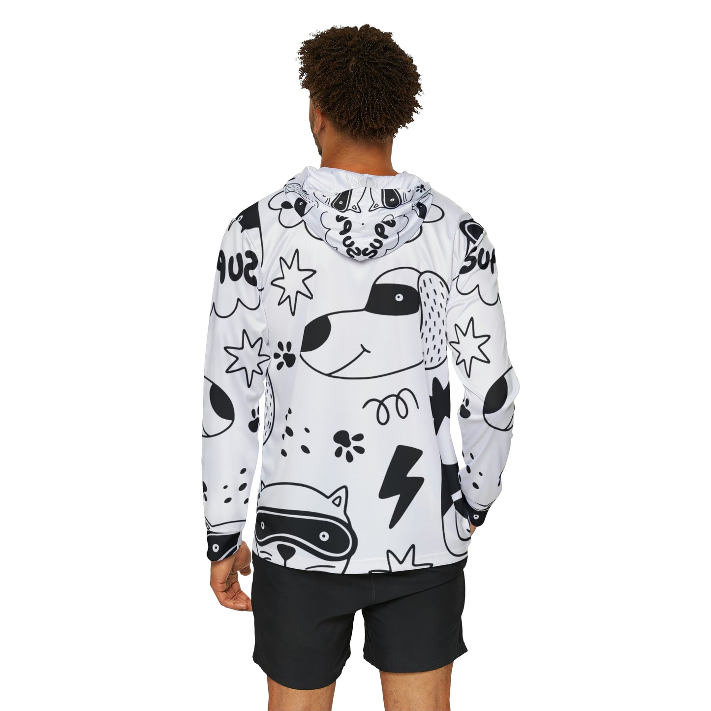 Doodle Dogs &amp; Cats - Sweat à capuche d'échauffement sportif pour hommes