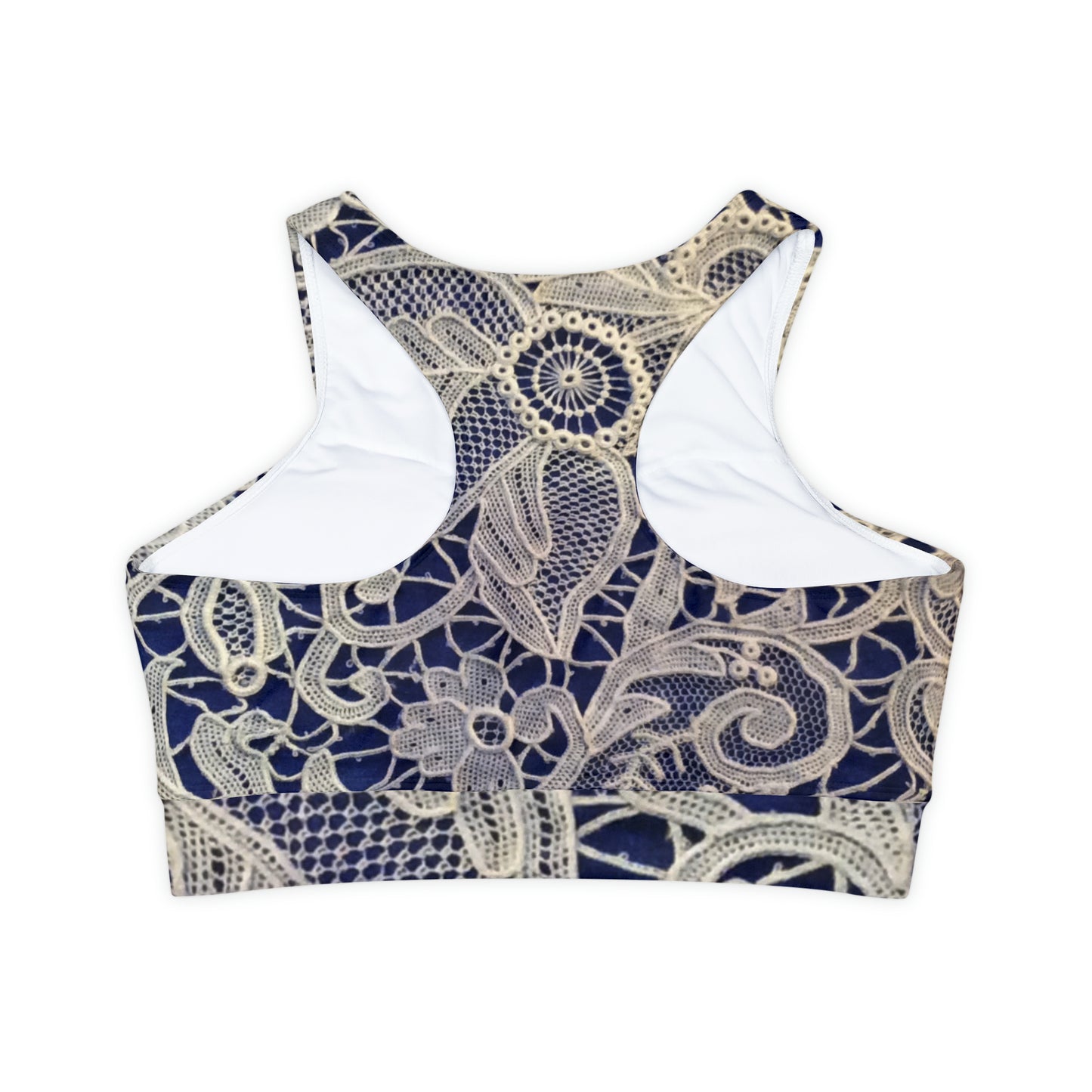 Golden and Blue - Inovax Padded Sports Bra