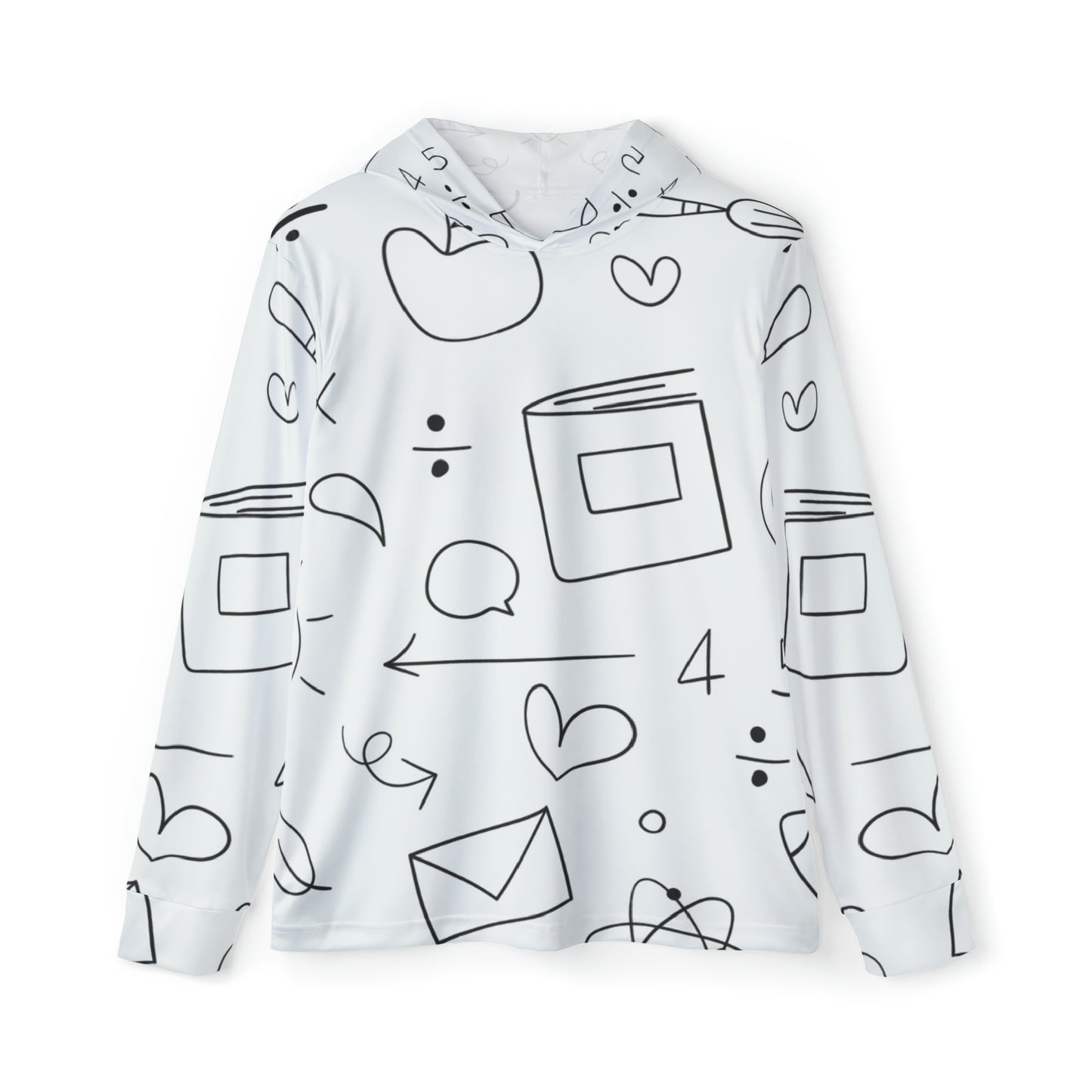 Doodle - Sudadera con capucha deportiva de calentamiento para hombre