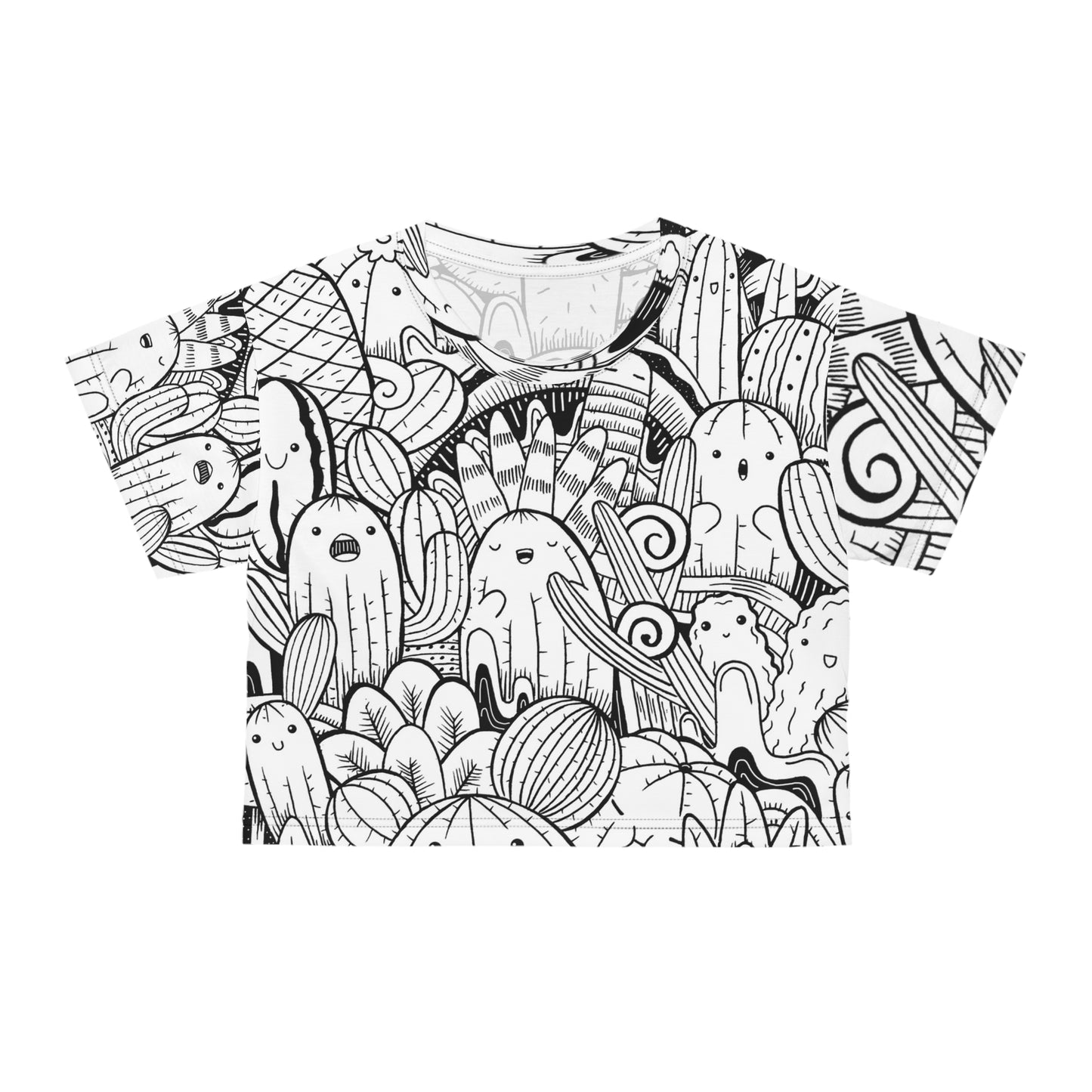 Doodle Cactus - T-shirt court Inovax