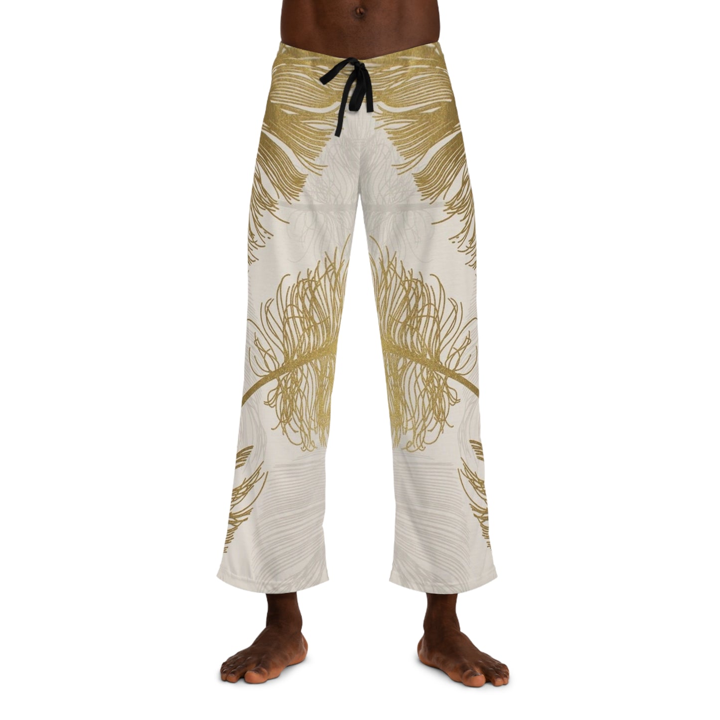 Plumas Doradas - Pantalón de pijama para hombre Inovax