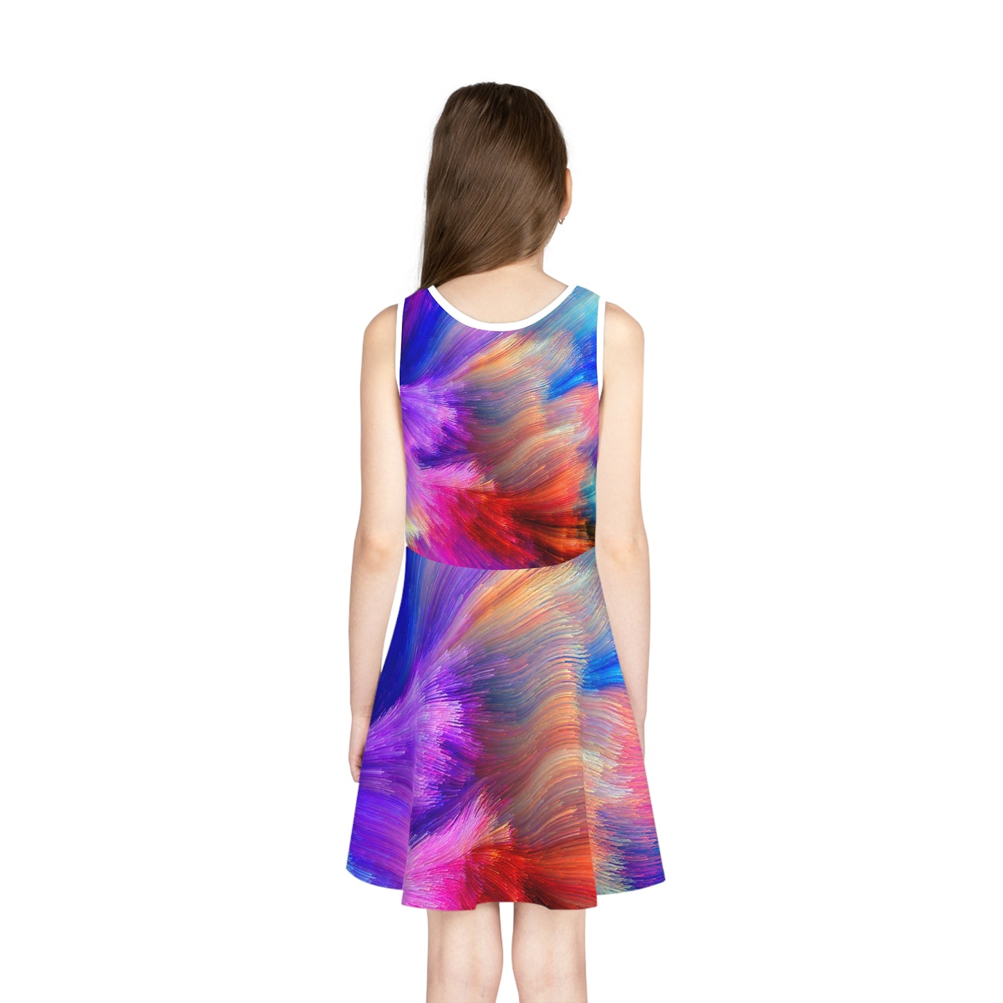 Neon Splash - Inovax Girl's Sleeveless Sundress