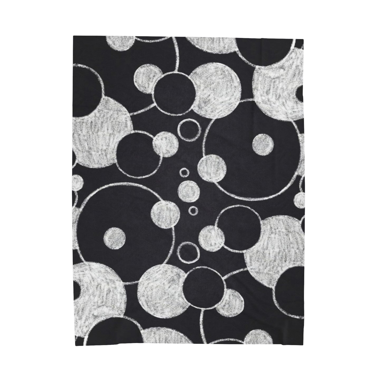 Black Dots - Inovax Velveteen Plush Blanket