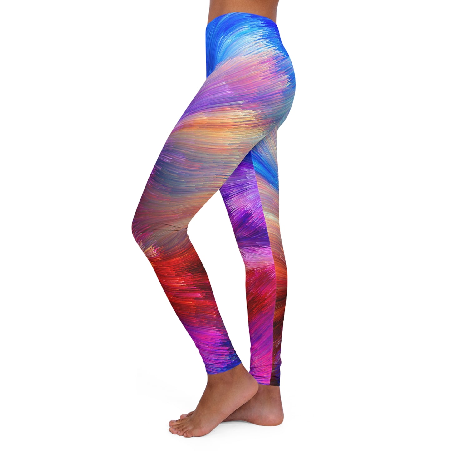 Neon Splash - Leggings de spandex para mujer Inovax