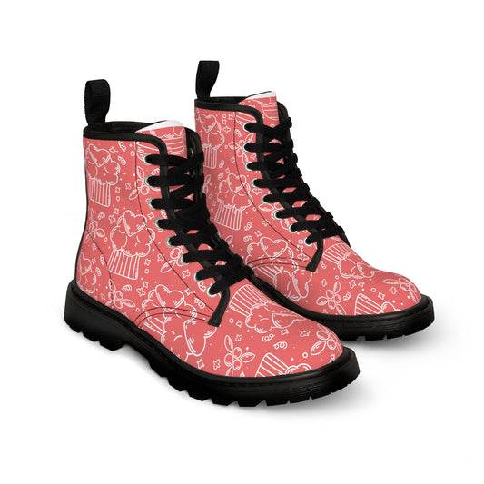 Doodle Pancake - Inovax Men's Canvas Boots