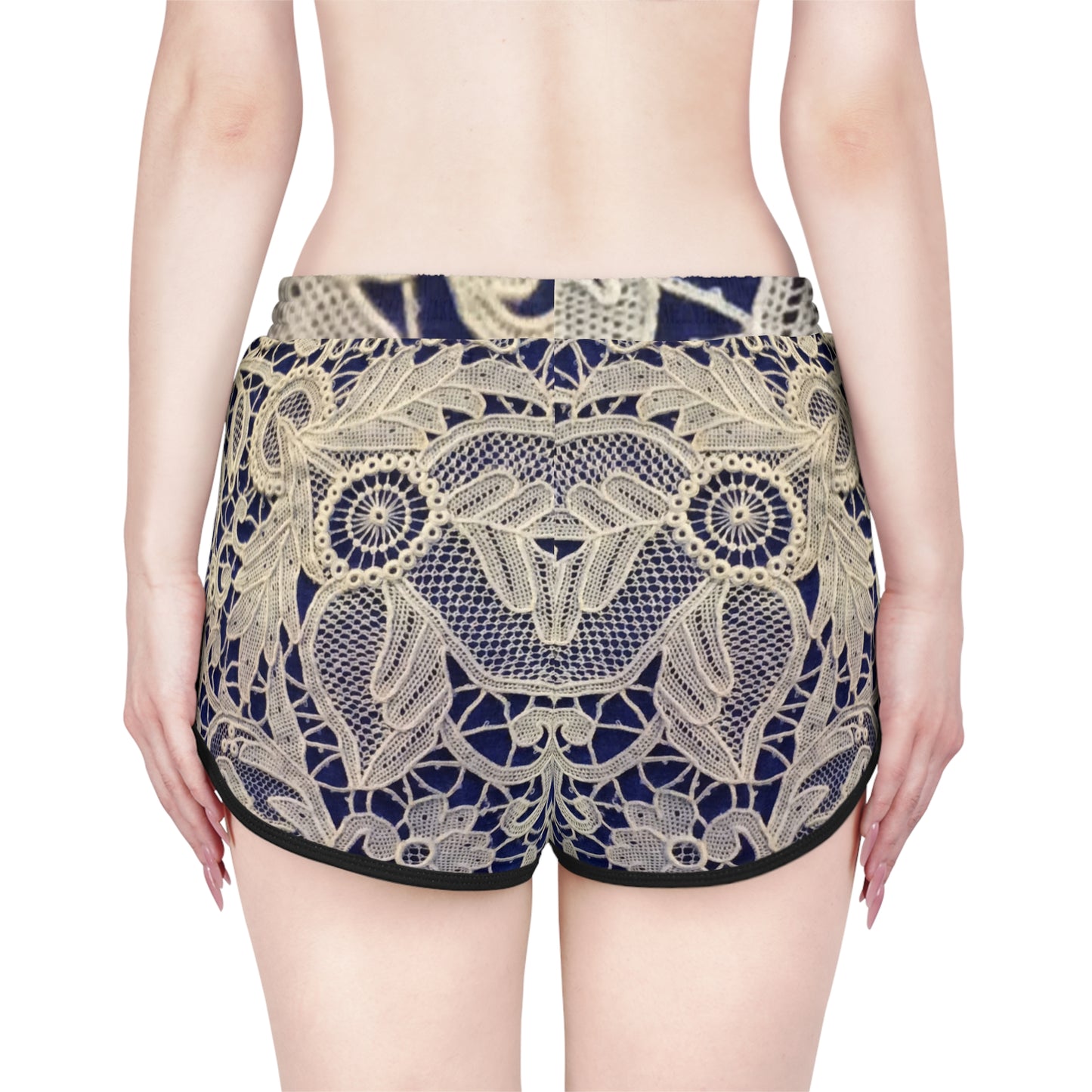 Dorado y Azul - Shorts Relaxed Mujer Inovax