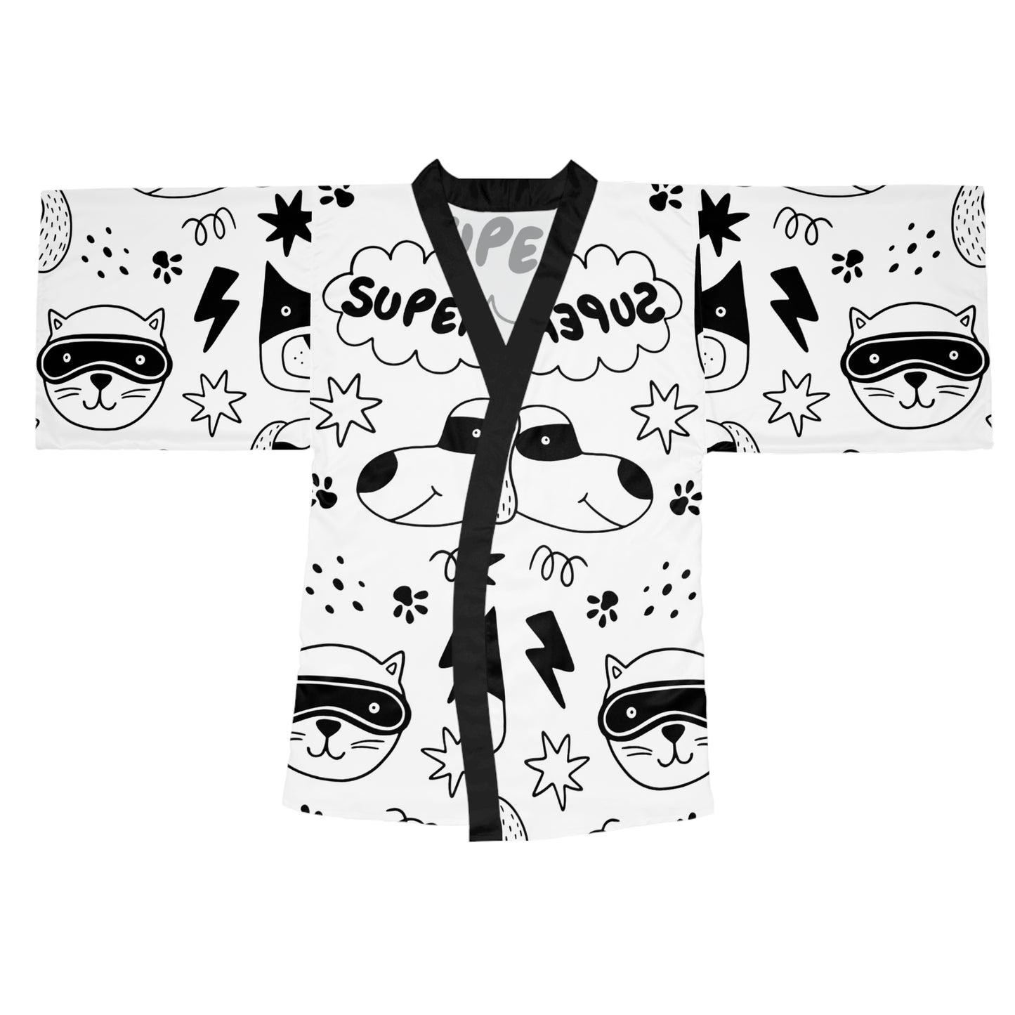 Doodle Dogs &amp; Cats - Robe kimono à manches longues Inovax