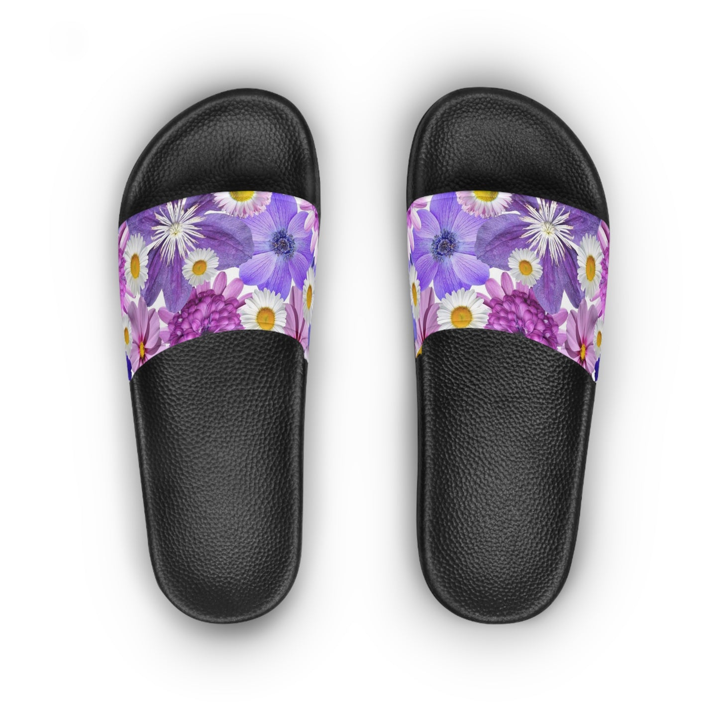 Purple Flowers - Inovax Women's Slide Sandal