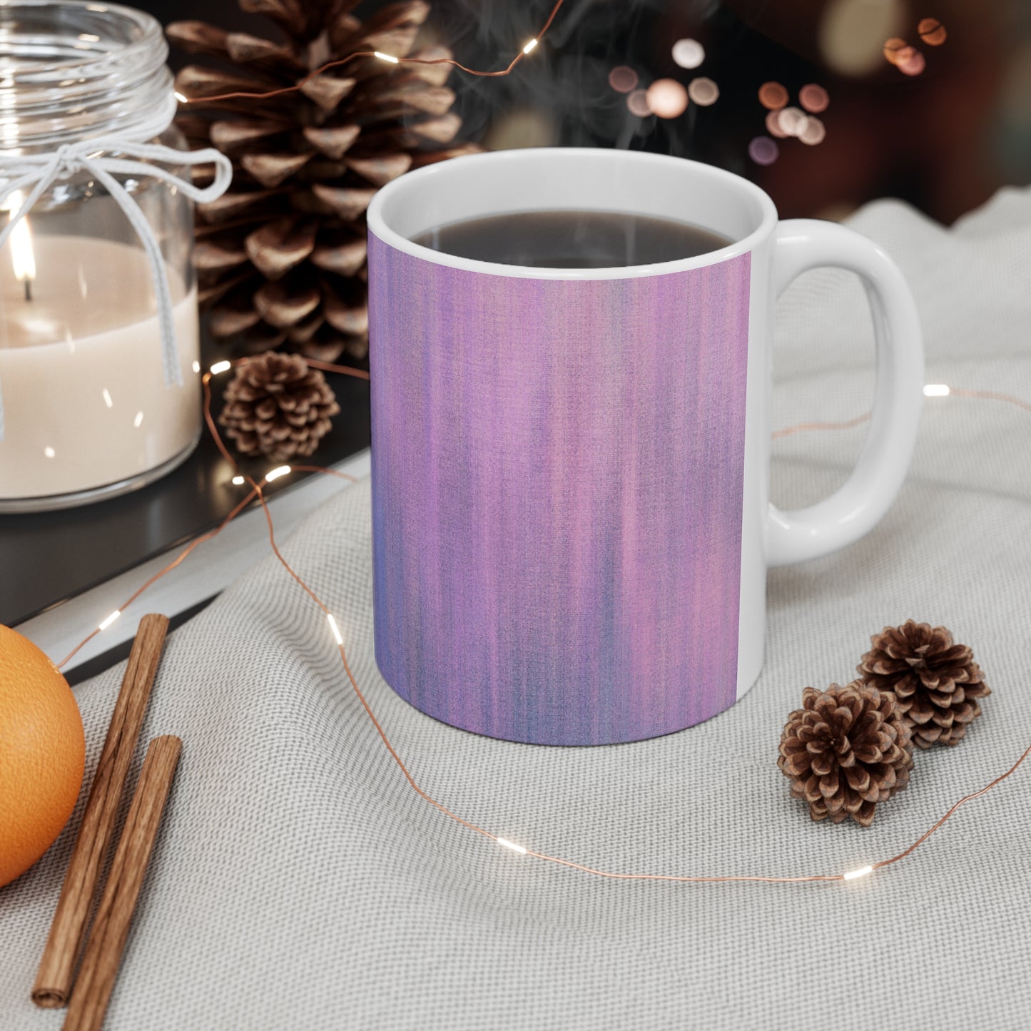 Blue & Purple Metalic - Inovax Ceramic Mug 11oz