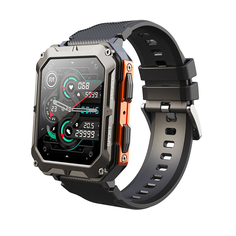 Bluetooth Talk Smart Watch al aire libre tres deportes anti impermeable medidor paso