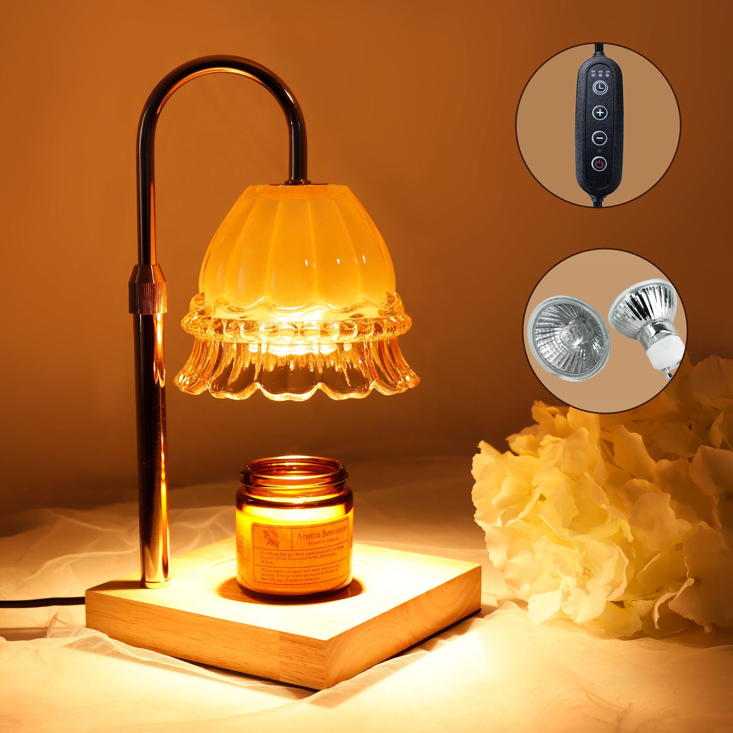 Creative Plug-in Timing Fragrance Lamp Good-looking Candle