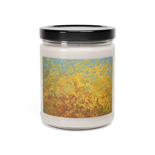 Gold and blue spots - Inovax Scented Soy Candle 9oz