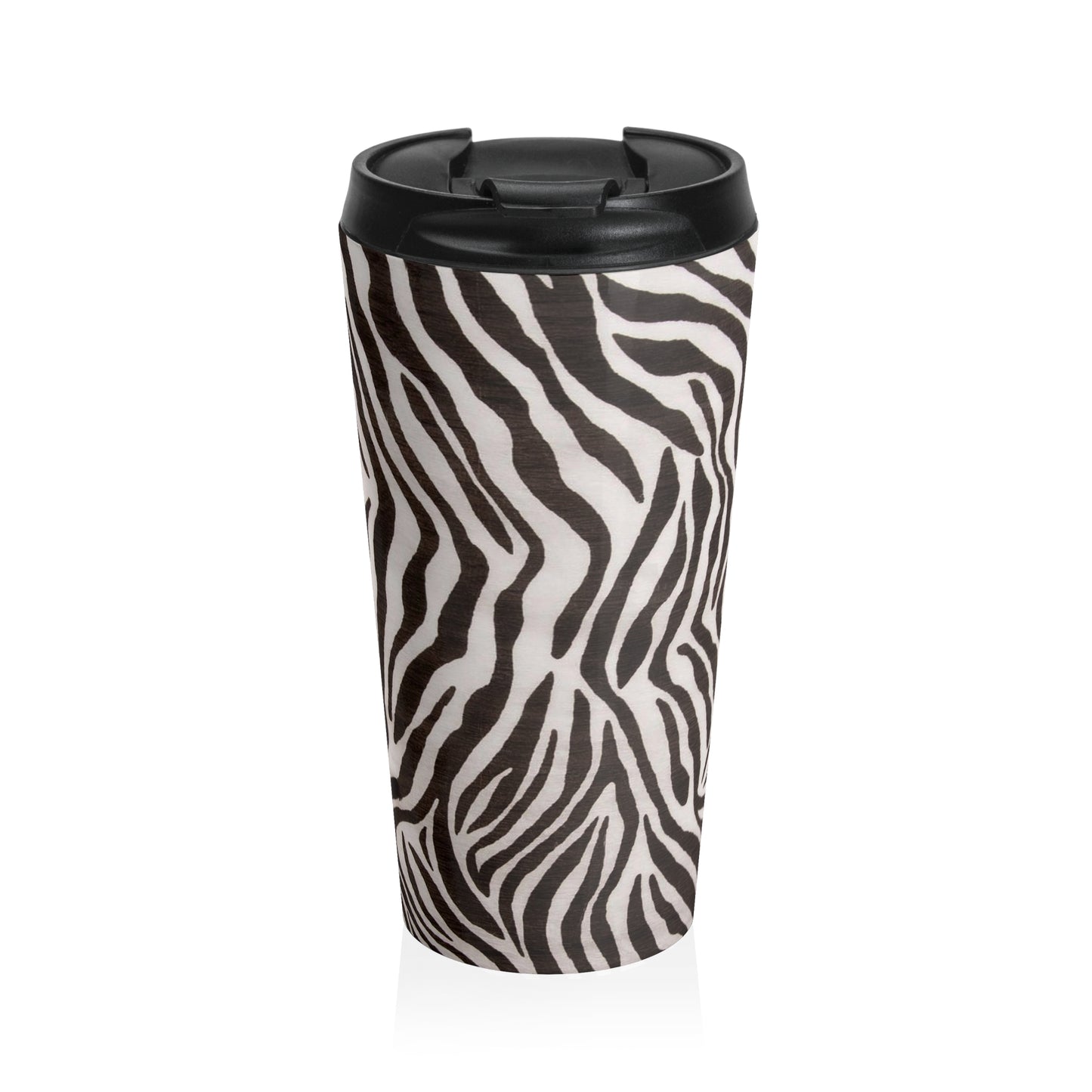 Zebra - Taza de viaje de acero inoxidable Inovax