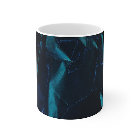 Bleu métallisé - Tasse en céramique Inovax 11oz