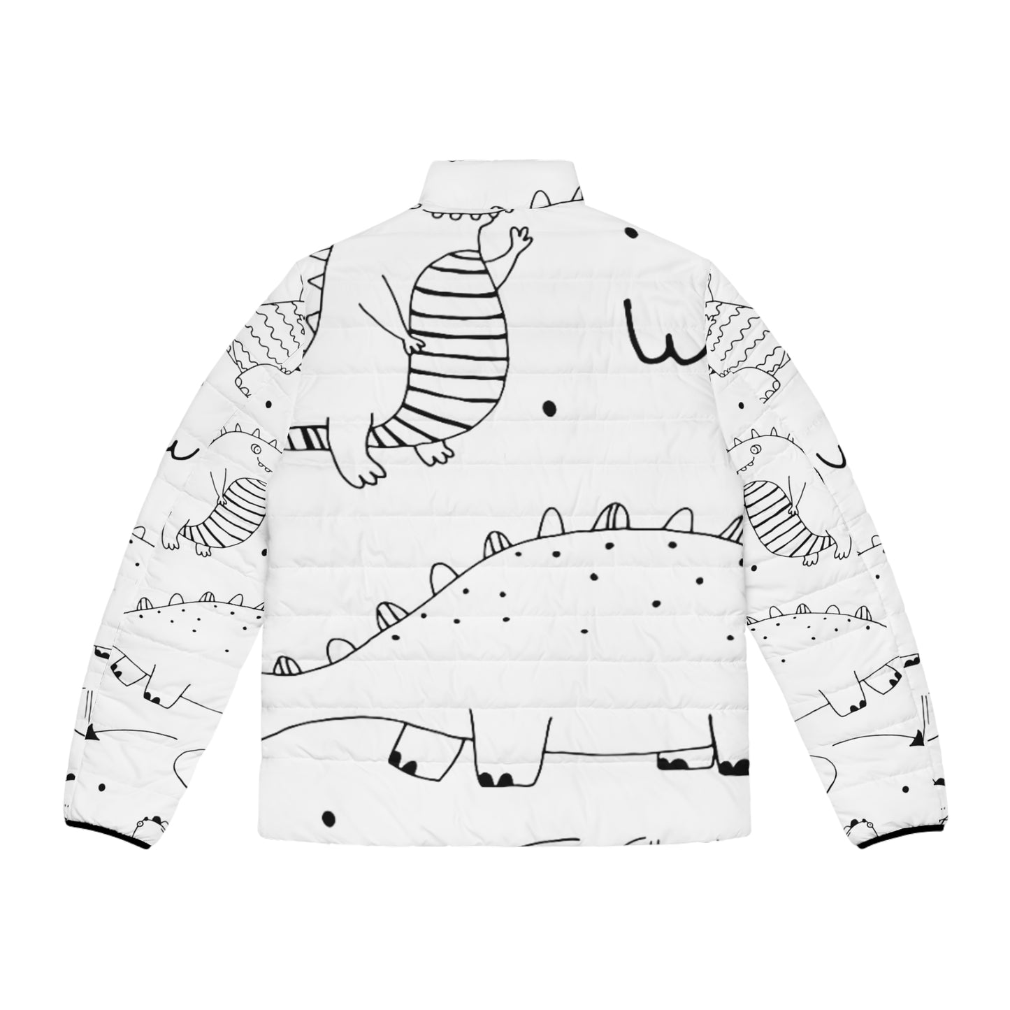 Doodle Dinosours - Chaqueta acolchada para hombre Inovax