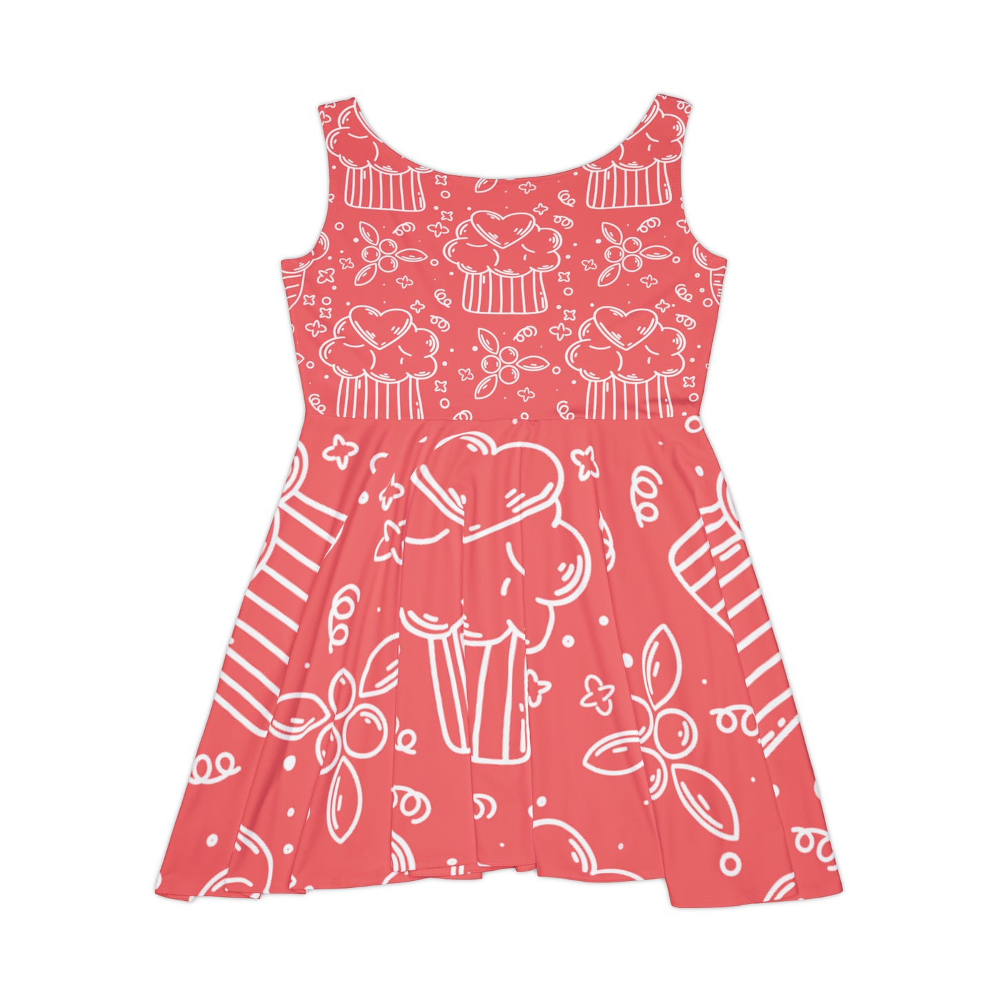 Doodle Pancake - Vestido skater para mujer Inovax