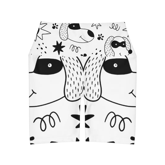 Doodle Dogs & Cats - Inovax High Waisted Yoga Leggings