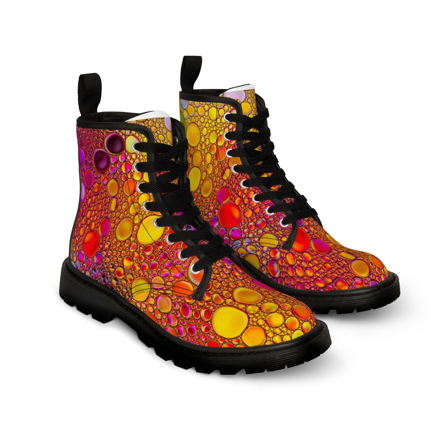 Couleurs scintillantes - Bottes en toile pour femme Inovax