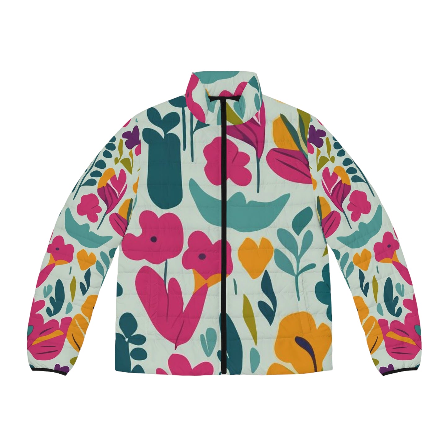 Light flowers - Men's Puffer Jacket