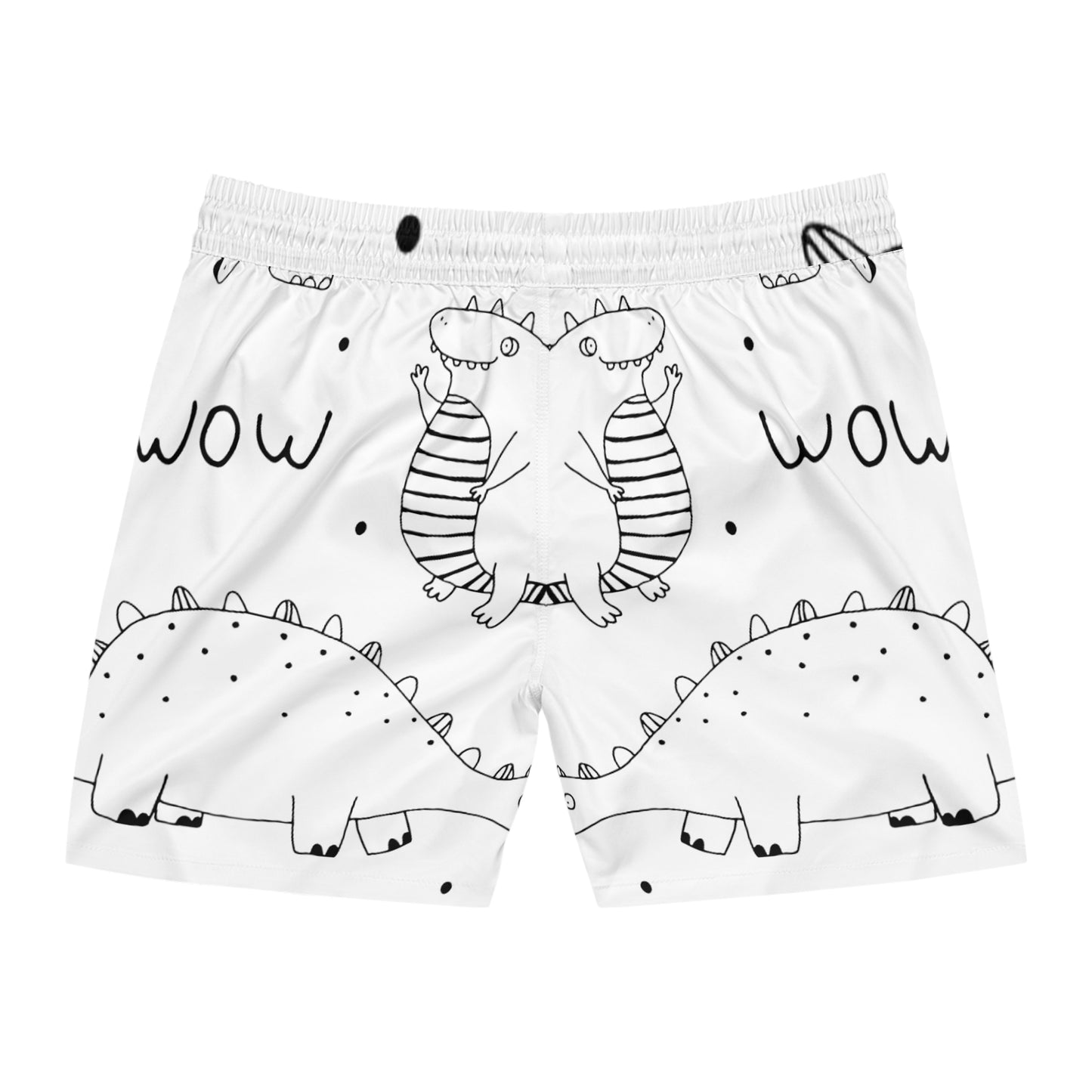 Doodle Dinosours - Short de bain mi-long pour hommes Inovax