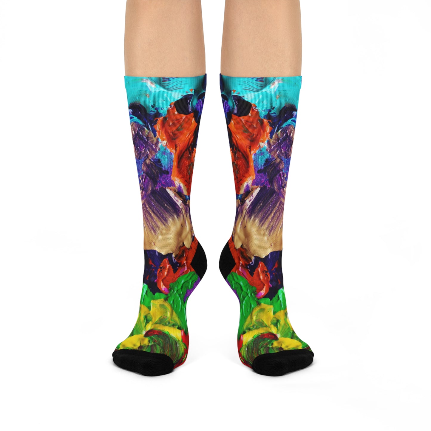 Color Paintings - Inovax Cushioned Crew Socks