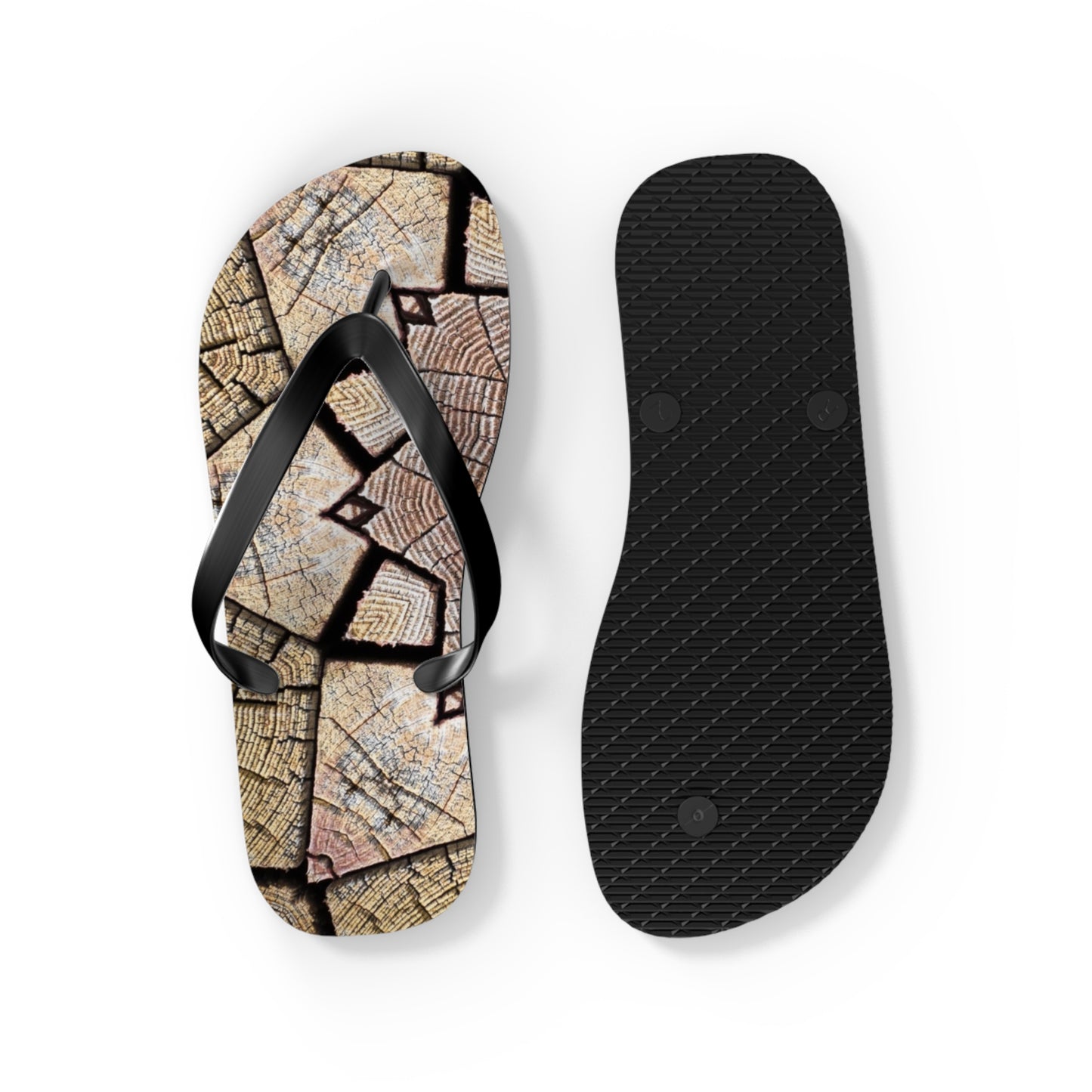 Brown Mandala - Inovax Flip Flops