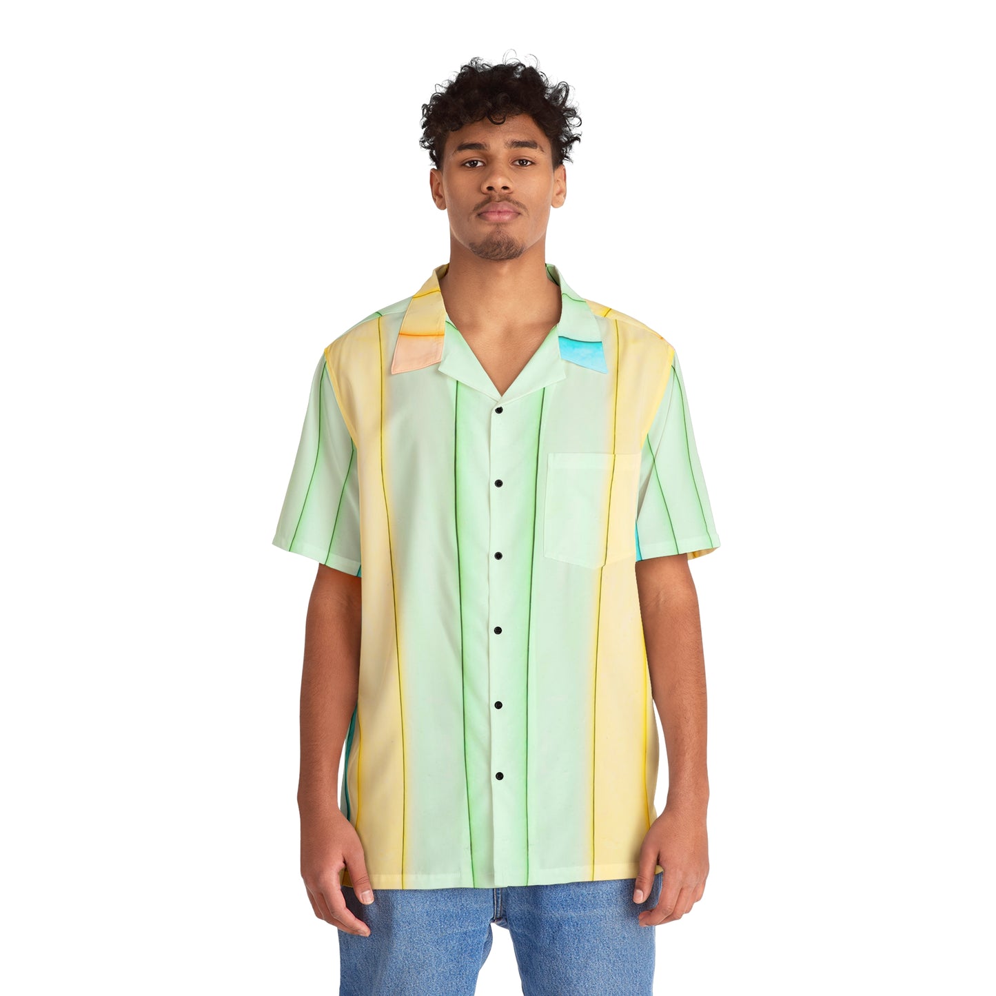 Arc-en-ciel - Chemise hawaïenne pour hommes Inovax