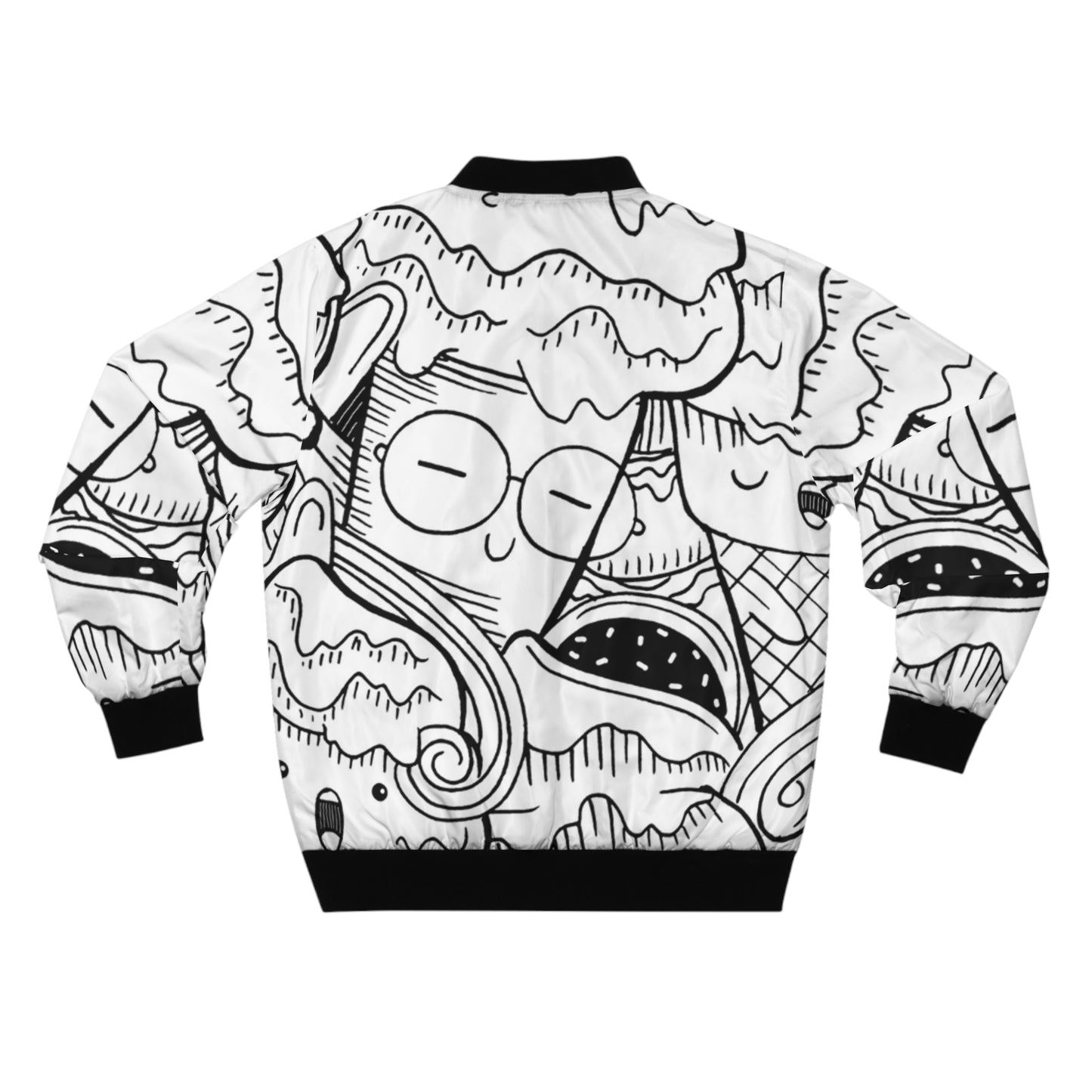 Doodle Icecream - Chaqueta bomber para hombre Inovax