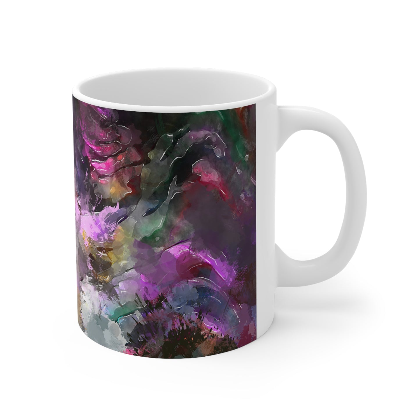 Peinture violette - Tasse en céramique Inovax 11oz