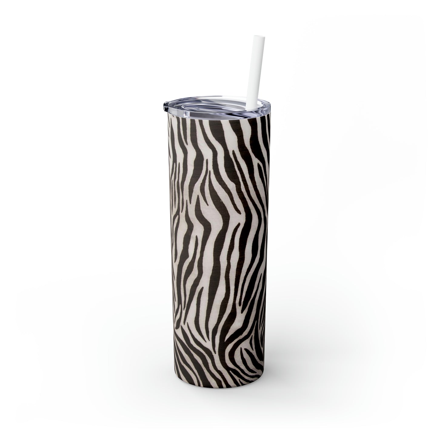 Zebra - Vaso delgado Inovax Maars® con pajita de 20 oz