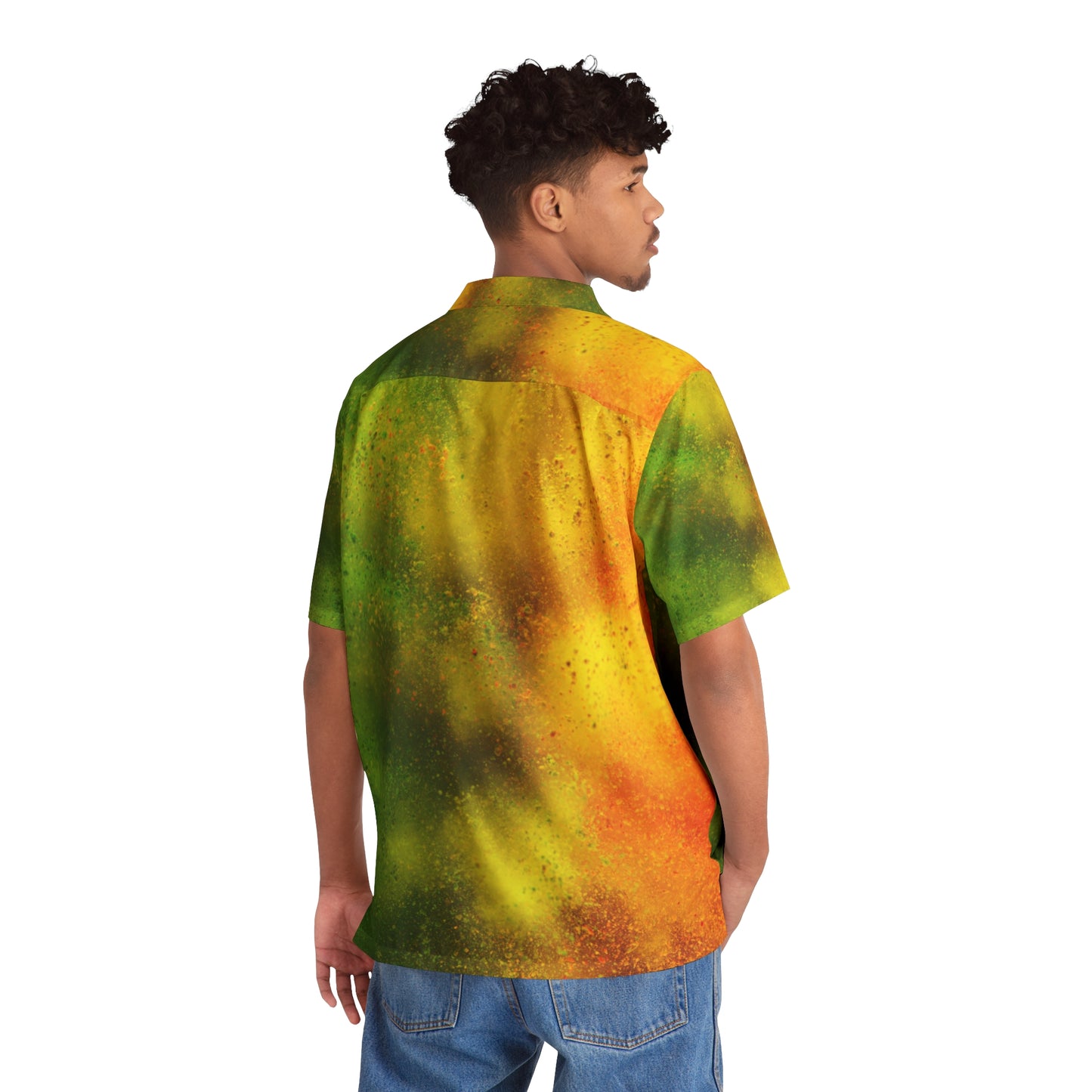 Colors Splash - Camisa hawaiana para hombre Inovax