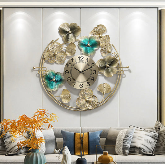 Habitación modelo de reloj decorada con arte del viento