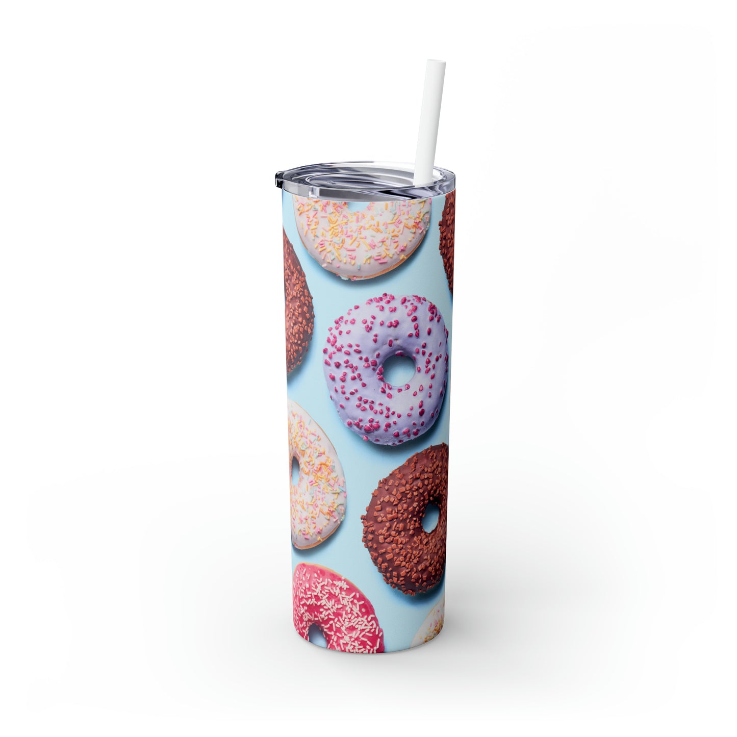 Donuts - Inovax Maars® Skinny Tumbler with Straw 20oz