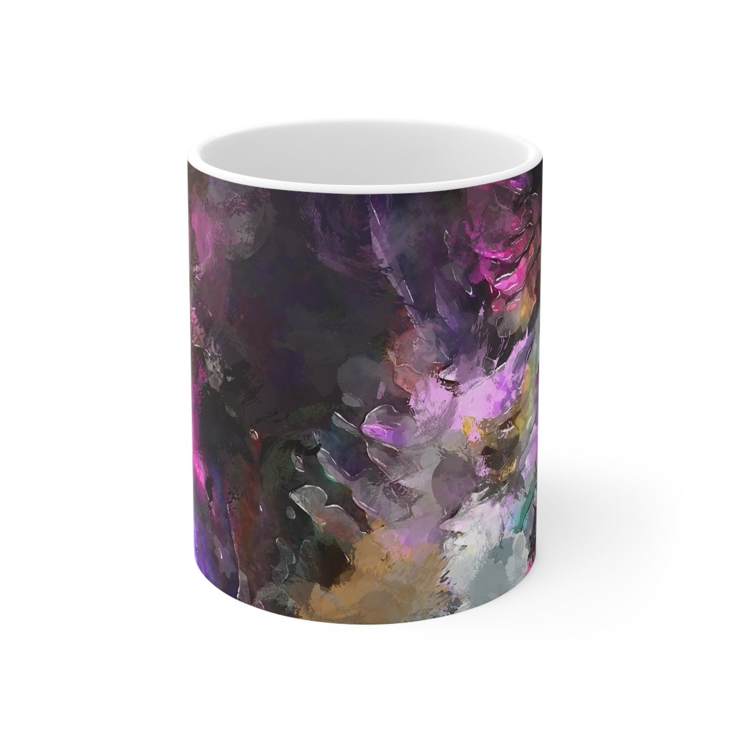 Peinture violette - Tasse en céramique Inovax 11oz