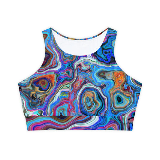 Trippy Liquid - Soutien-gorge de sport rembourré Inovax