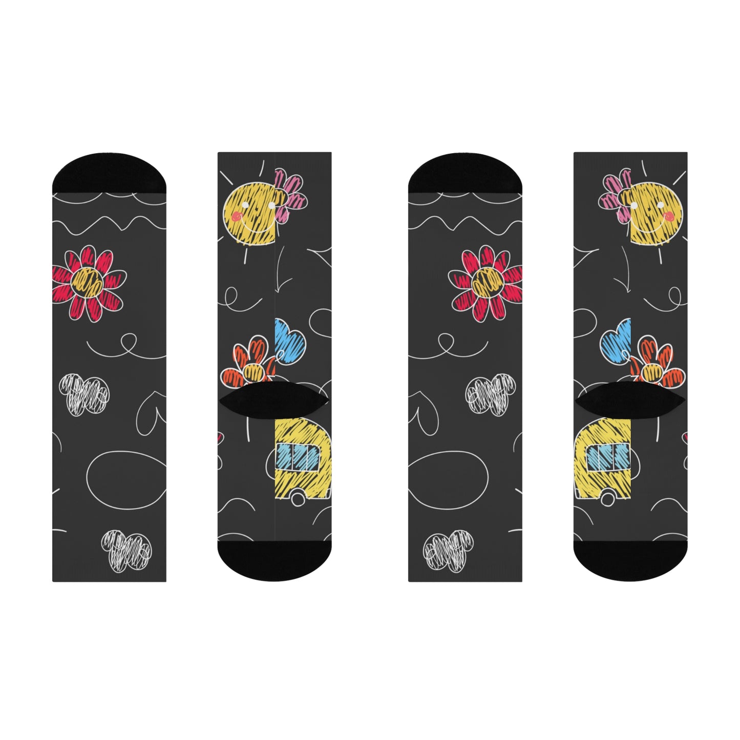 Kids Doodle Playground - Inovax Cushioned Crew Socks