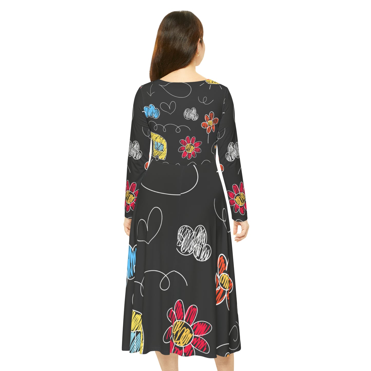 Aire de jeux pour enfants Doodle - Robe de danse à manches longues Inovax pour femmes