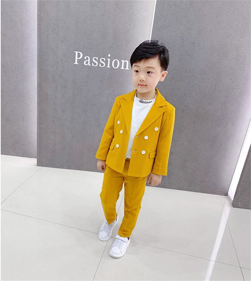 Children's Boys Fashion Simple Catwalk Suit