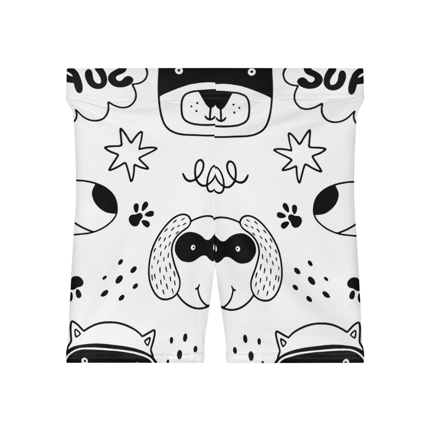 Doodle Dogs &amp; Cats - Pantalones cortos de motociclista para mujer Inovax