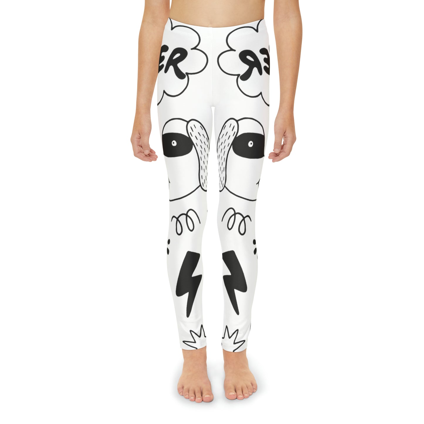 Doodle Dogs & Cats - Inovax Youth Full-Length Leggings