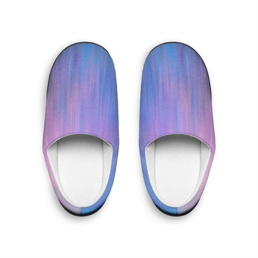 Azul y Morado Metálico - Pantuflas de Interior Inovax Mujer