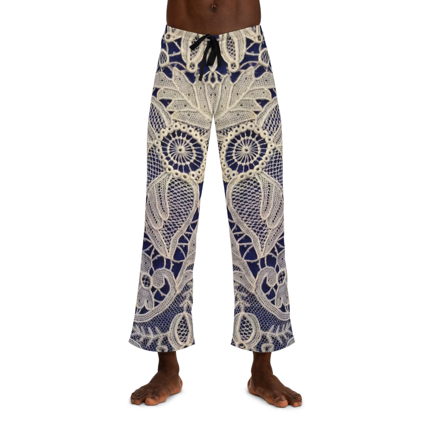 Dorado y Azul - Pantalón de Pijama Hombre Inovax