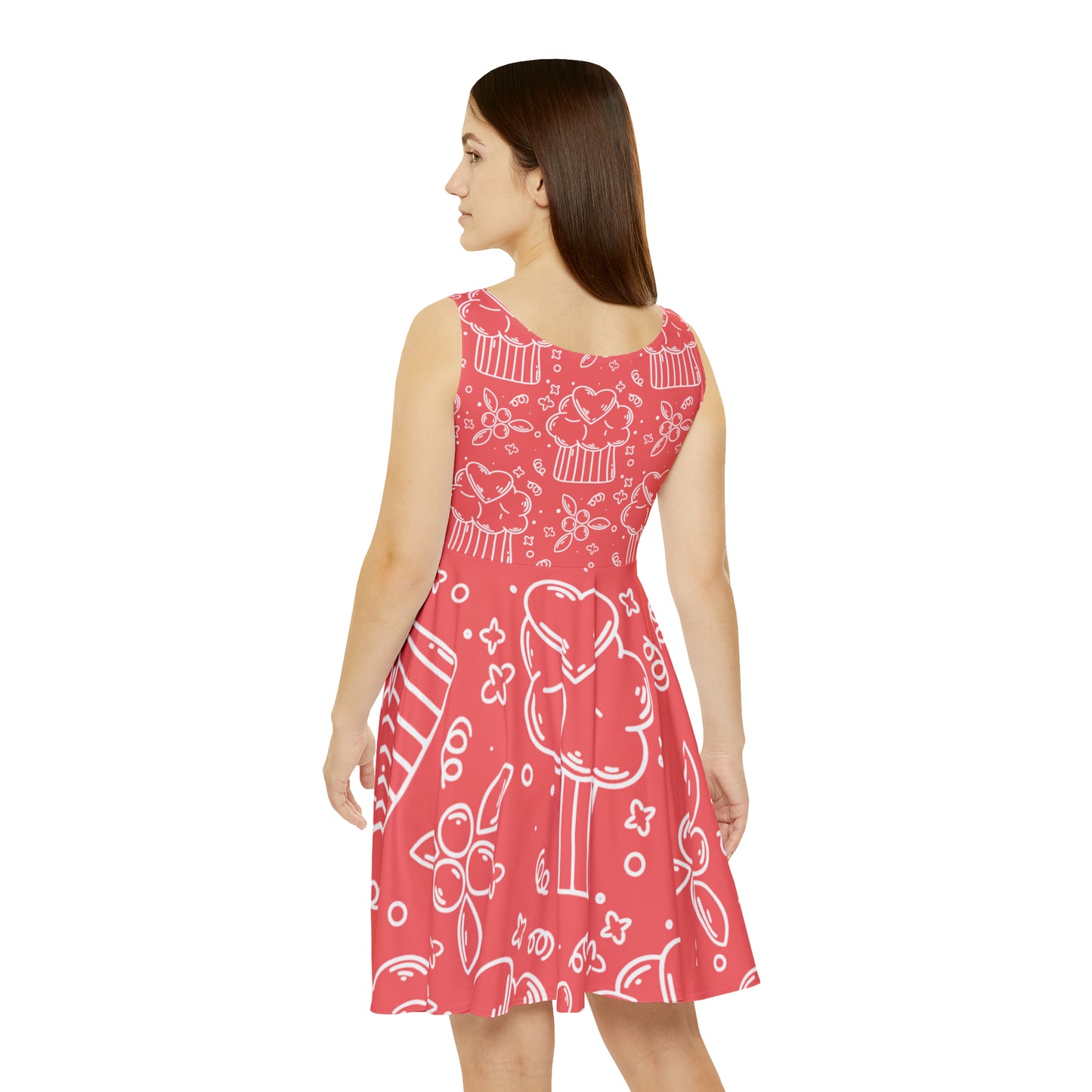 Doodle Pancake - Vestido skater para mujer Inovax