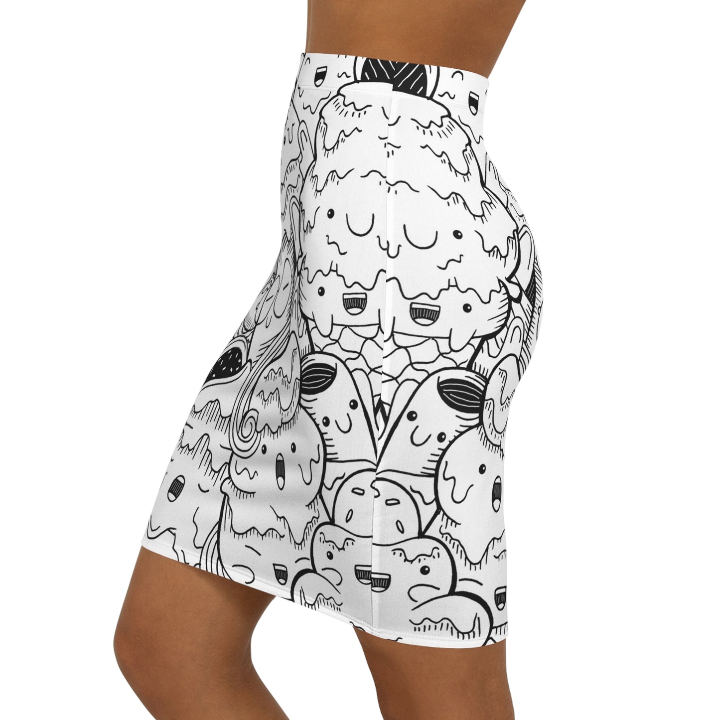 Doodle Icecream - Inovax Women's Mini Skirt