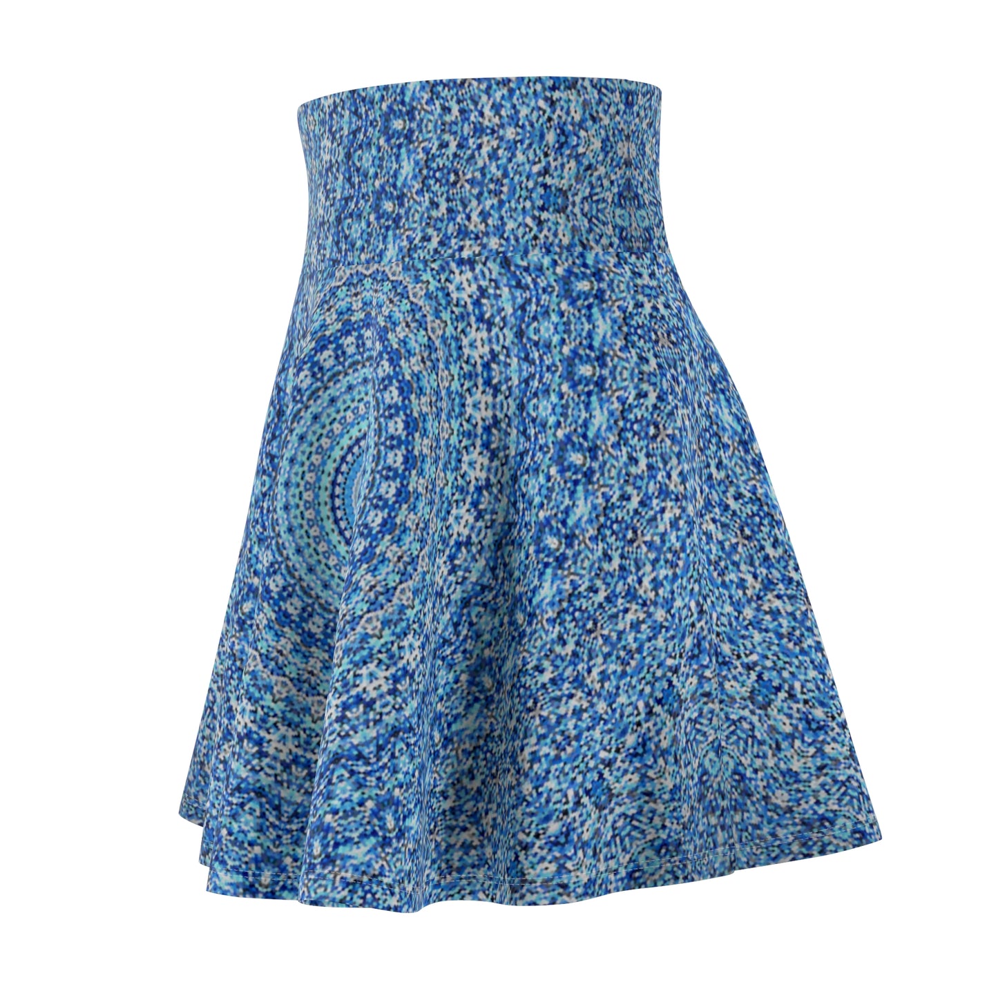 Blue Mandala - Inovax Woman's Skater Skirt